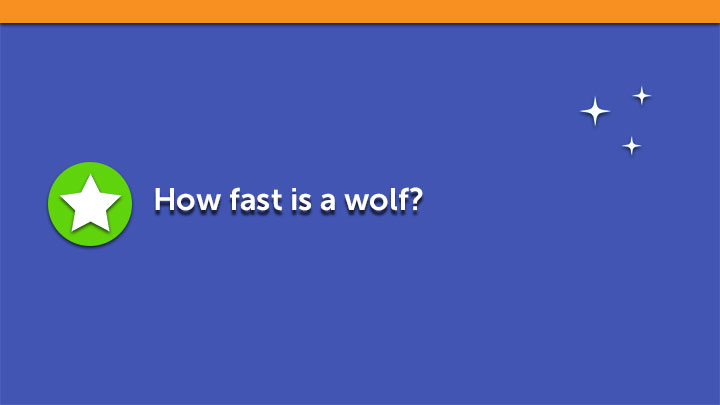 How fast is a wolf?